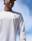 Long Sleeve Tee White UPF50+ sun safe clothing, sun shirts, uv arm sleeves, sun protection shirts, upf long sleeved shirts, uv long sleeved shirts, sun safe clothing