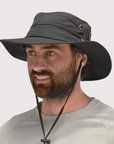 Boonie Hat Charcoal UPF50+ Australian sun hats, sun smart clothing, ladies sun protection hats uv, surf hats, sunhat, water sports hat, fishing clothing sun, surfing hats