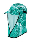 Kids Flippa green water ripple UPF50+ sun safe clothing, sun shirts, uv arm sleeves, sun protection shirts, upf long sleeved shirts, uv long sleeved shirts, sun safe clothing