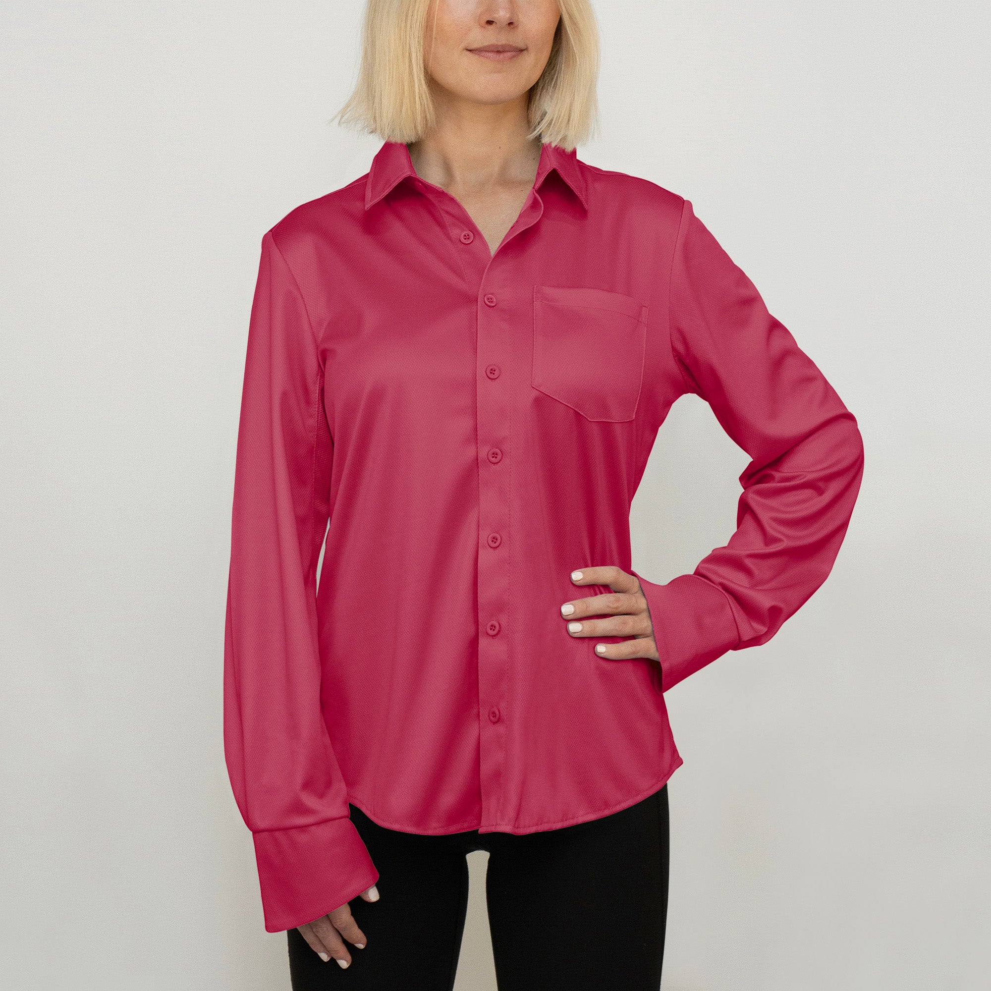 Ladies Outdoor Shirt Watermelon UPF50+ sun safe clothing, uv long sleeve shirt, fashionable protective uv clothing, sun protective clothing for women, sun shirts, sun protection shirts, sun safe clothing, women protection shirts uv