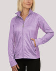 Ladies Zipped Jacket Lilly Mottled UPF50+ protection uv jacket, sun safe clothing, uv long sleeve shirt, fashionable protective uv clothing, sun protective clothing for women, sun protection shirts, sun safe clothing, women protection shirts uv