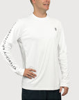 Long Sleeve Tee White UPF50+ sun safe clothing, sun shirts, uv arm sleeves, sun protection shirts, upf long sleeved shirts, uv long sleeved shirts, sun safe clothing
