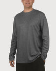 Long Sleeve Tee Mottled Slate UPF50+ sun safe clothing, sun shirts, uv arm sleeves, sun protection shirts, upf long sleeved shirts, uv long sleeved shirts, sun safe clothing