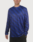 Long Sleeve Tee Blue Zag UPF50+ sun safe clothing, sun shirts, uv arm sleeves, sun protection shirts, upf long sleeved shirts, uv long sleeved shirts, sun safe clothing