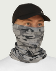 Neck Gaiter Silver Camo UPF50+ Australian sun hats, sun smart clothing, protective activewear sun, workwear hat, sun protection products Australia, sun safe clothing