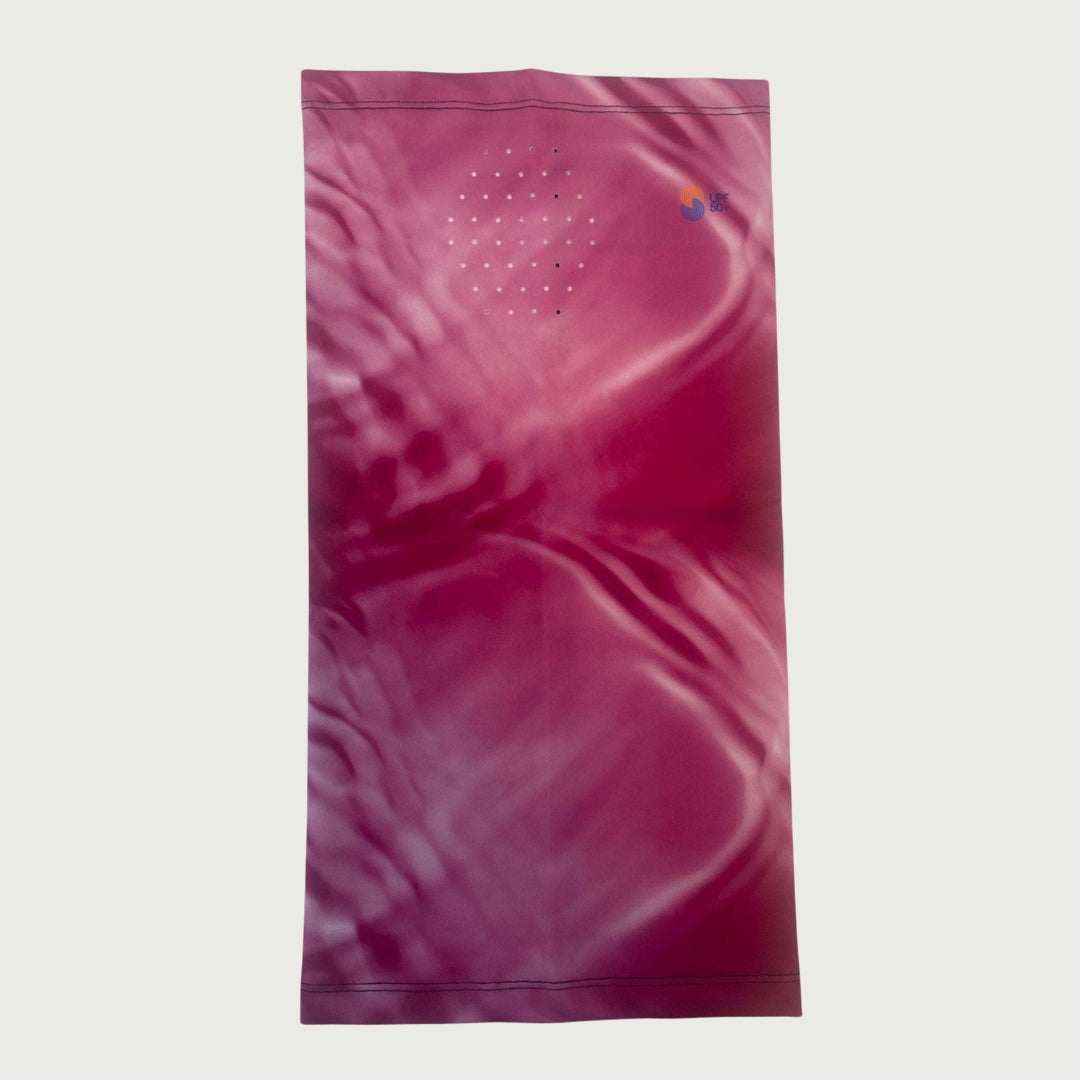 Neck Gaiter Maroon Ripples UPF50+ Australian sun hats, sun smart clothing, protective activewear sun, workwear hat, sun protection products Australia, sun safe clothing