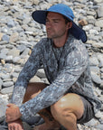 Long Sleeve Tee Hex Camo UPF50+ sun safe clothing, sun shirts, uv arm sleeves, sun protection shirts, upf long sleeved shirts, uv long sleeved shirts, sun safe clothing