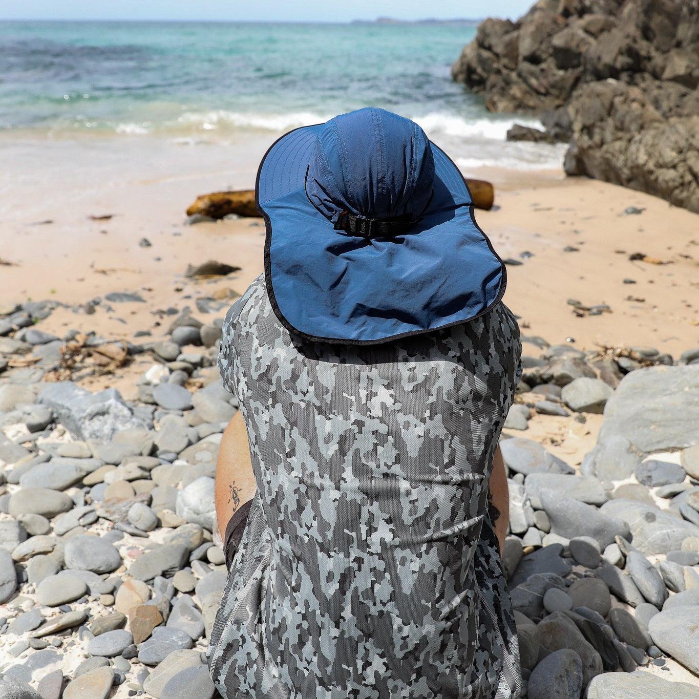 Long Sleeve Tee Hex Camo UPF50+ sun safe clothing, sun shirts, uv arm sleeves, sun protection shirts, upf long sleeved shirts, uv long sleeved shirts, sun safe clothing