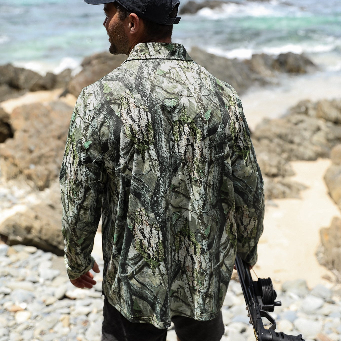 Kids Polo Trail Camo UPF50+ sun safe clothing, sun shirts, uv arm sleeves, sun protection shirts, upf long sleeved shirts, uv long sleeved shirts, sun safe clothing