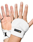 Reversible Palmless Gloves White UPF50+ buy fingerless gloves, gloves without fingers, half finger gloves, fingerless cycling gloves, fingerless driving gloves