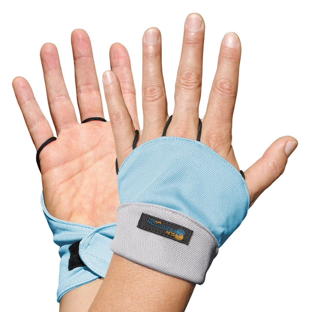 Reversible Palmless Gloves Blue/Delta UPF50+ buy fingerless gloves, gloves without fingers, half finger gloves, fingerless cycling gloves, fingerless driving gloves