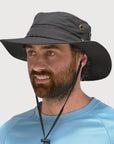 Boonie Hat Charcoal UPF50+ Australian sun hats, sun smart clothing, ladies sun protection hats uv, surf hats, sunhat, water sports hat, fishing clothing sun, surfing hats