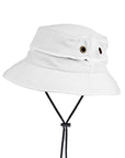 Bucket Hat White UPF50+ Australian sun hats, sun smart clothing, ladies sun protection hats uv, surf hats, sunhat, water sports hat, fishing clothing sun, surfing hats