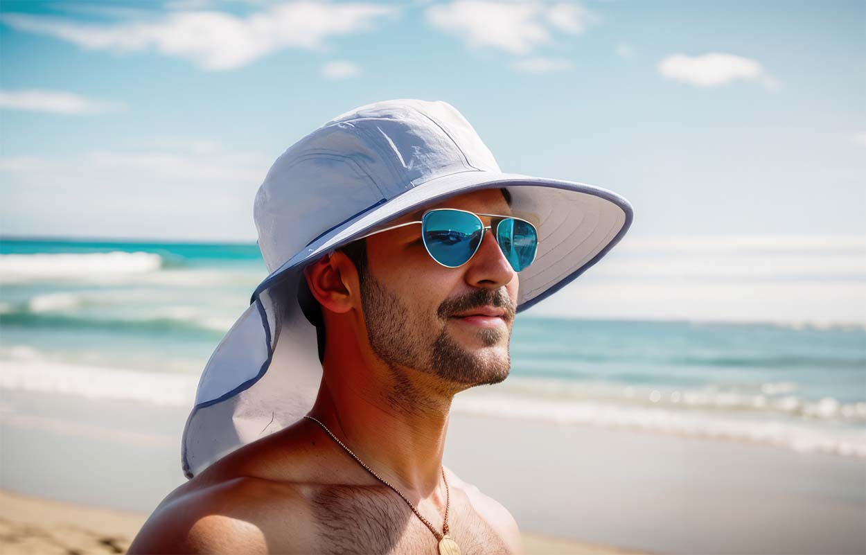 Mens Sun Hats with UPF 50+ Protection — Better than Sunscreen