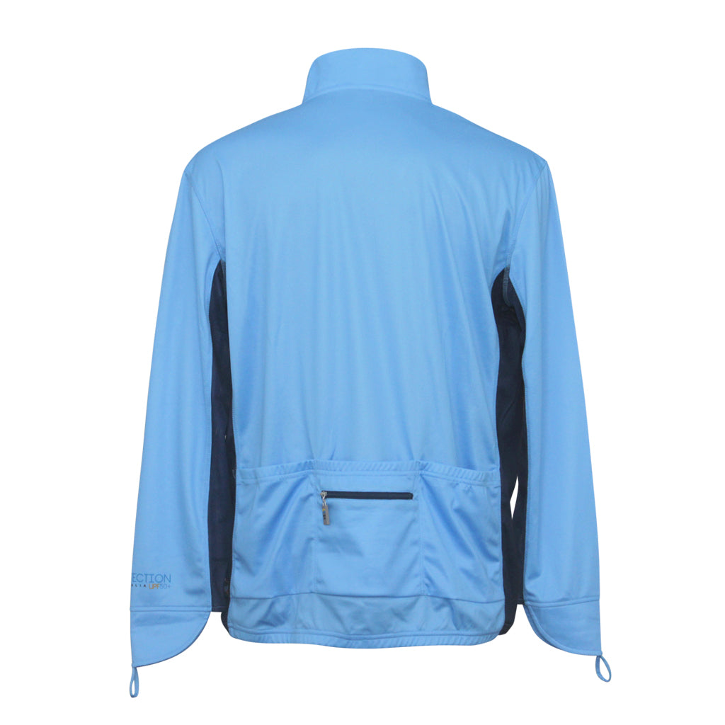 Cycling Jersey UPF50+ Blue, sun shirts for men, Sun Smart clothing, sun protection shirts, upf long sleeve shirt, uv protection long sleeve shirts