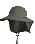 Flap Hat Green UPF50+ Australian sun hats, sun smart clothing, ladies sun protection hats uv, surf hats, sunhat, water sports hat, fishing clothing sun, surfing hats