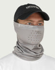 Neck Gaiter Silver UPF50+ Australian sun hats, sun smart clothing, protective activewear sun, workwear hat, sun protection products Australia, sun safe clothing
