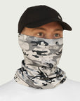 Neck Gaiter Silver Camo UPF50+ Australian sun hats, sun smart clothing, protective activewear sun, workwear hat, sun protection products Australia, sun safe clothing