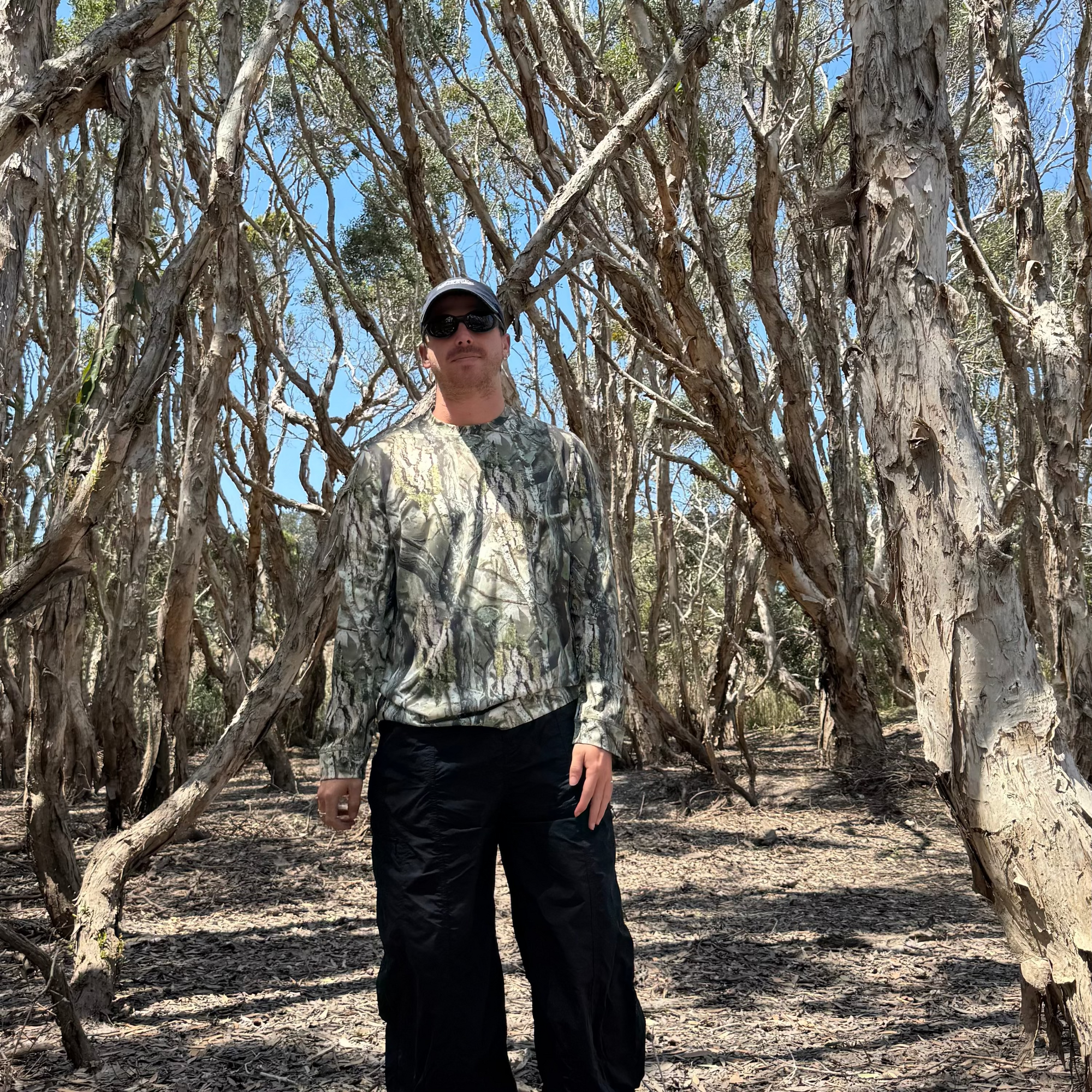 Long Sleeve Tee Traila Camo UPF50+ sun safe clothing, sun shirts, uv arm sleeves, sun protection shirts, upf long sleeved shirts, uv long sleeved shirts, sun safe clothing