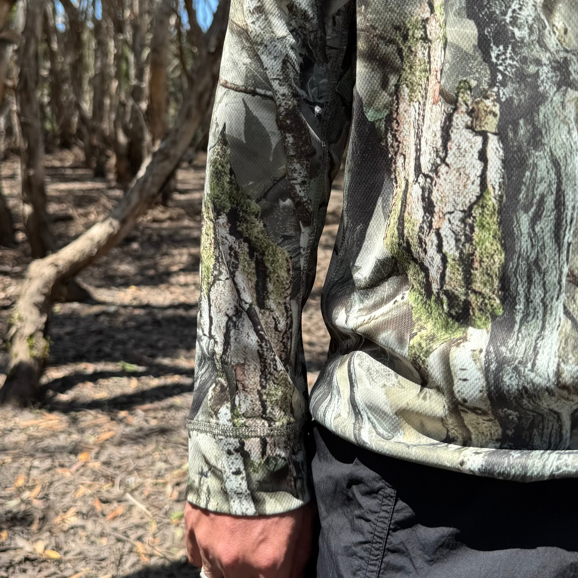 Long Sleeve Tee Traila Camo UPF50+ sun safe clothing, sun shirts, uv arm sleeves, sun protection shirts, upf long sleeved shirts, uv long sleeved shirts, sun safe clothing