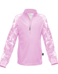 Kids multi sport top Pink, sun safe clothing, sun shirts, uv arm sleeves, sun protection shirts, upf long sleeved shirts, uv long sleeved shirts, sun safe clothing