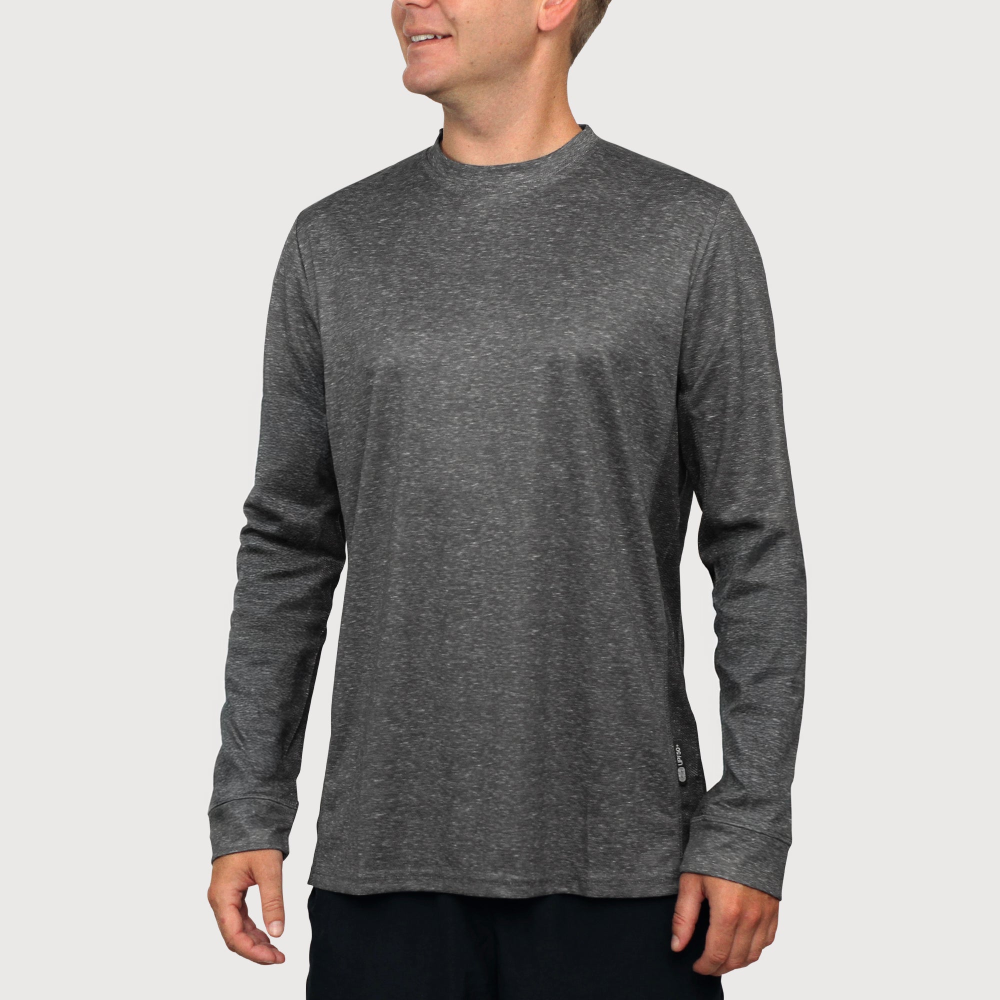 Long Sleeve Tee Mottled Slate UPF50+ sun safe clothing, sun shirts, uv arm sleeves, sun protection shirts, upf long sleeved shirts, uv long sleeved shirts, sun safe clothing