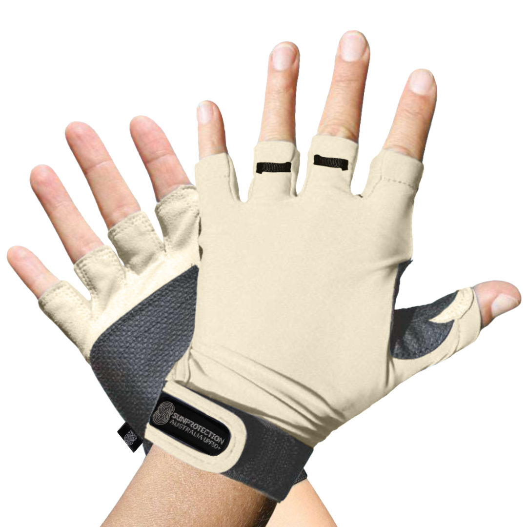 Sports Gloves Sand UPF50+ buy fingerless gloves, gloves without fingers, half finger gloves, fingerless cycling gloves, fingerless driving gloves
