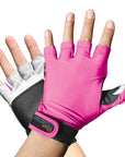 Sports Gloves Hot Pink UPF50+ buy fingerless gloves, gloves without fingers, half finger gloves, fingerless cycling gloves, fingerless driving gloves