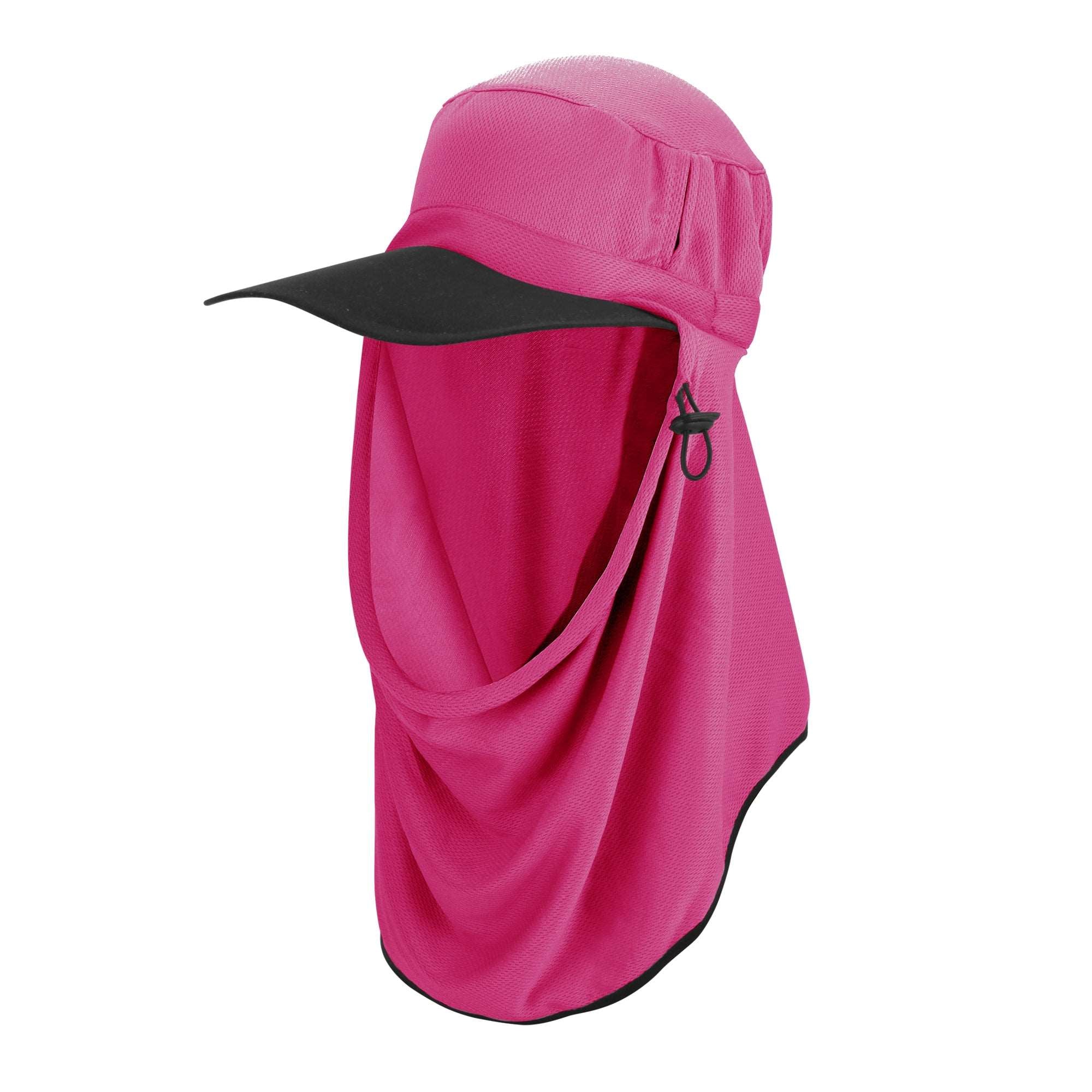 Adapt-A-Cap Hot Pink UPF50+ Australian sun hats, sun smart clothing, ladies sun protection hats uv, surf hats, sunhat, water sports hat, fishing clothing sun, surfing hats