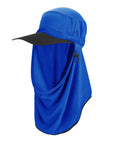 Adapt-A-Cap Royal Blue UPF50+ Australian sun hats, sun smart clothing, ladies sun protection hats uv, surf hats, sunhat, water sports hat, fishing clothing sun, surfing hats