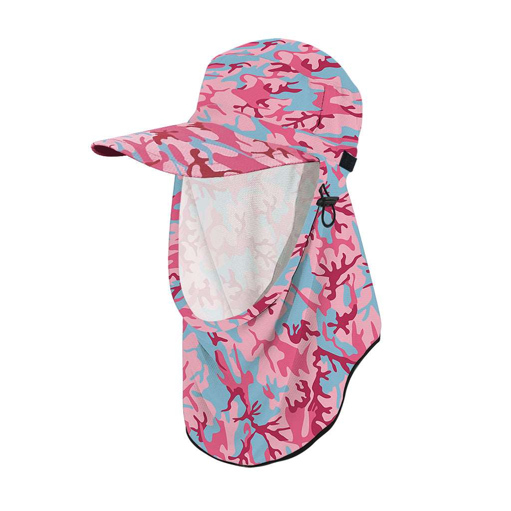 Adapt-A-Cap Pink Camo UPF50+ Australian sun hats, sun smart clothing, ladies sun protection hats uv, surf hats, sunhat, water sports hat, fishing clothing sun, surfing hats