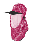 Adapt-A-Cap Pink Water Ripple UPF50+ Australian sun hats, sun smart clothing, ladies sun protection hats uv, surf hats, sunhat, water sports hat, fishing clothing sun, surfing hats