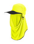 Adapt-A-Cap Fluro Yellow UPF50+ Australian sun hats, sun smart clothing, sunhat, water sports hat, fishing clothing sun, surf hat with chin strap, surfing hats