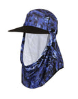Adapt-A-Cap Blue Water Ripple UPF50+ Australian sun hats, sun smart clothing, ladies sun protection hats uv, surf hats, sunhat, water sports hat, fishing clothing sun, surfing hats