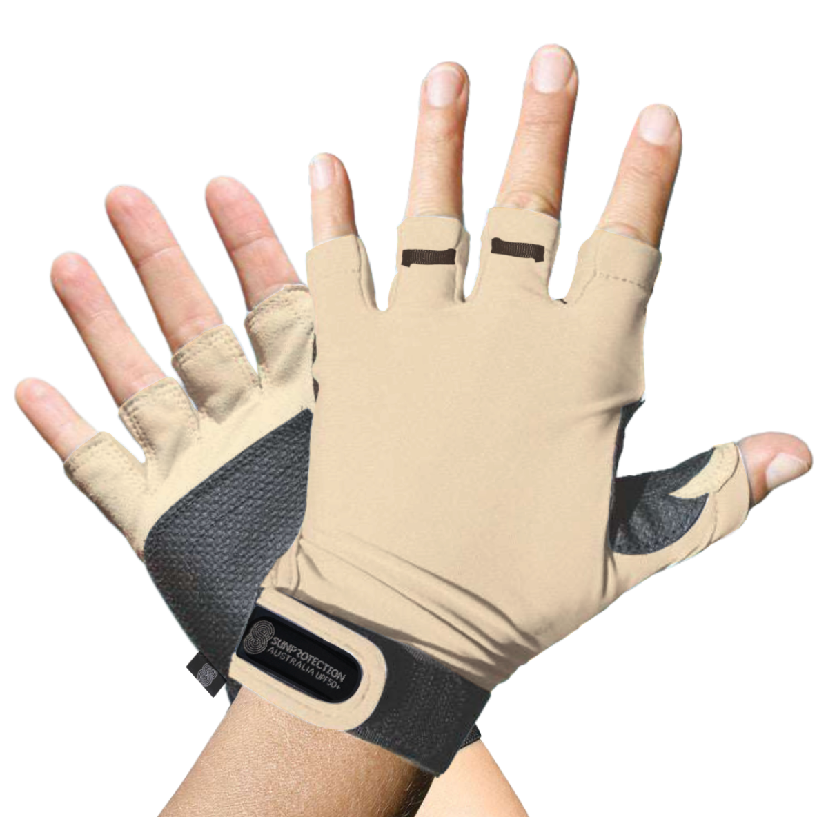 Sports Gloves Sand UPF50+ buy fingerless gloves, gloves without fingers, half finger gloves, fingerless cycling gloves, fingerless driving gloves